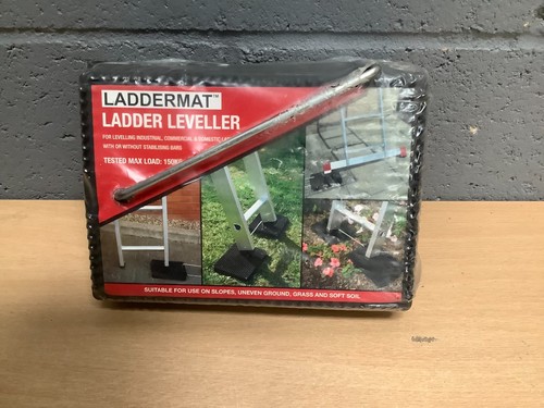 Ladder leveler with - ladder, non-slip