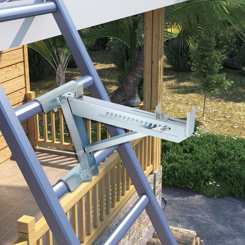 2pc steel ladder jacks - steel,