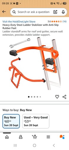 Heavey duty ladder stabiliser - heavey,