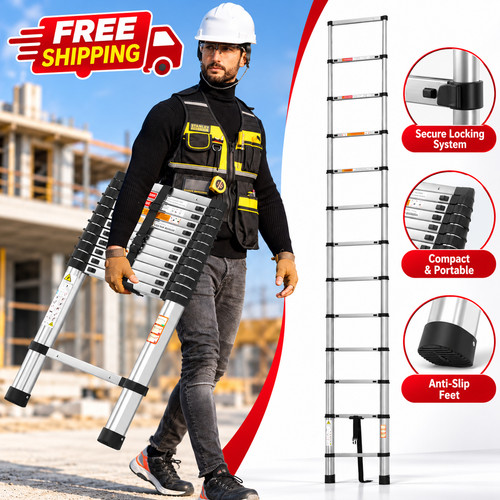 Telescopic extension ladder - telescopic,