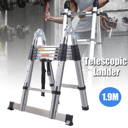Telescoping frame ladder - a,