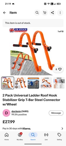 Ladder safety stabilizer roof - safety,